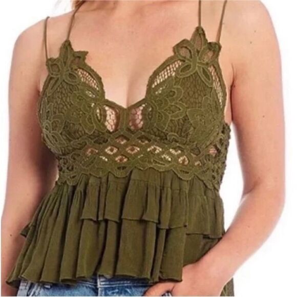 FREE PEOPLE NWT Adella Cami in Olive Sparrow
Size S - Picture 8 of 10
